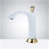 Fontana Commercial White And Gold Automatic Sensor Faucet